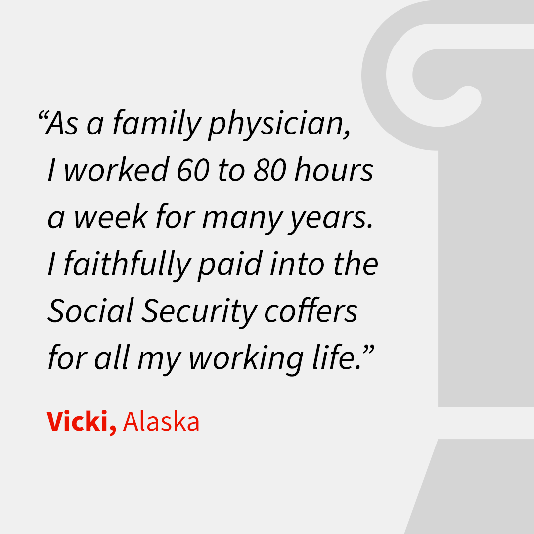 Earned Social Security story from Vicki, Alaska