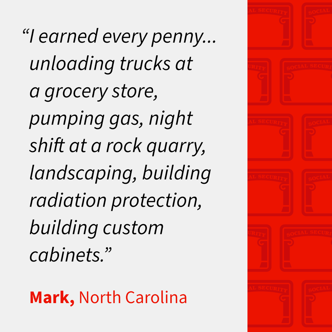 Earned Social Security story from Matt, North Carolina