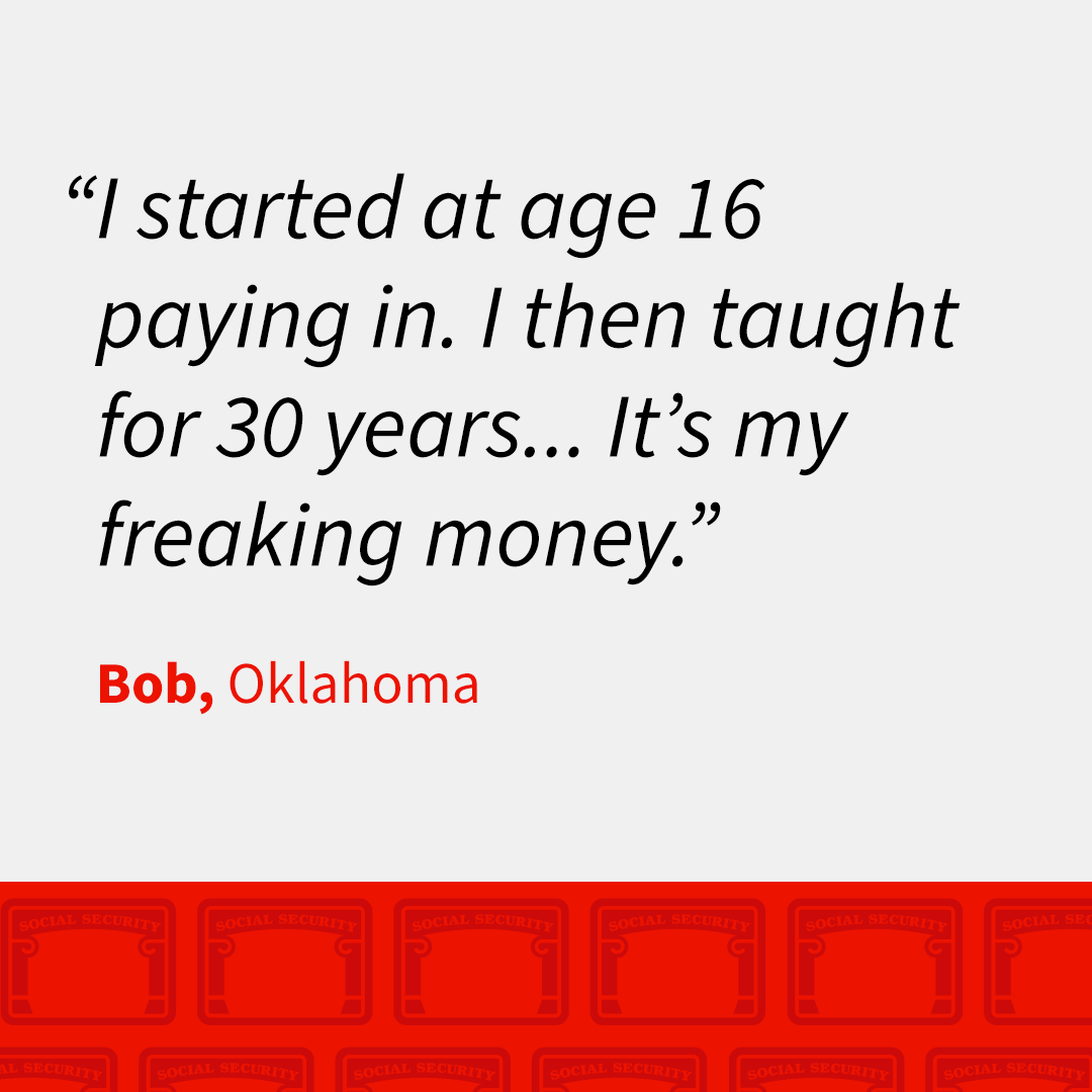Earned Social Security story from Bob, Oklahoma