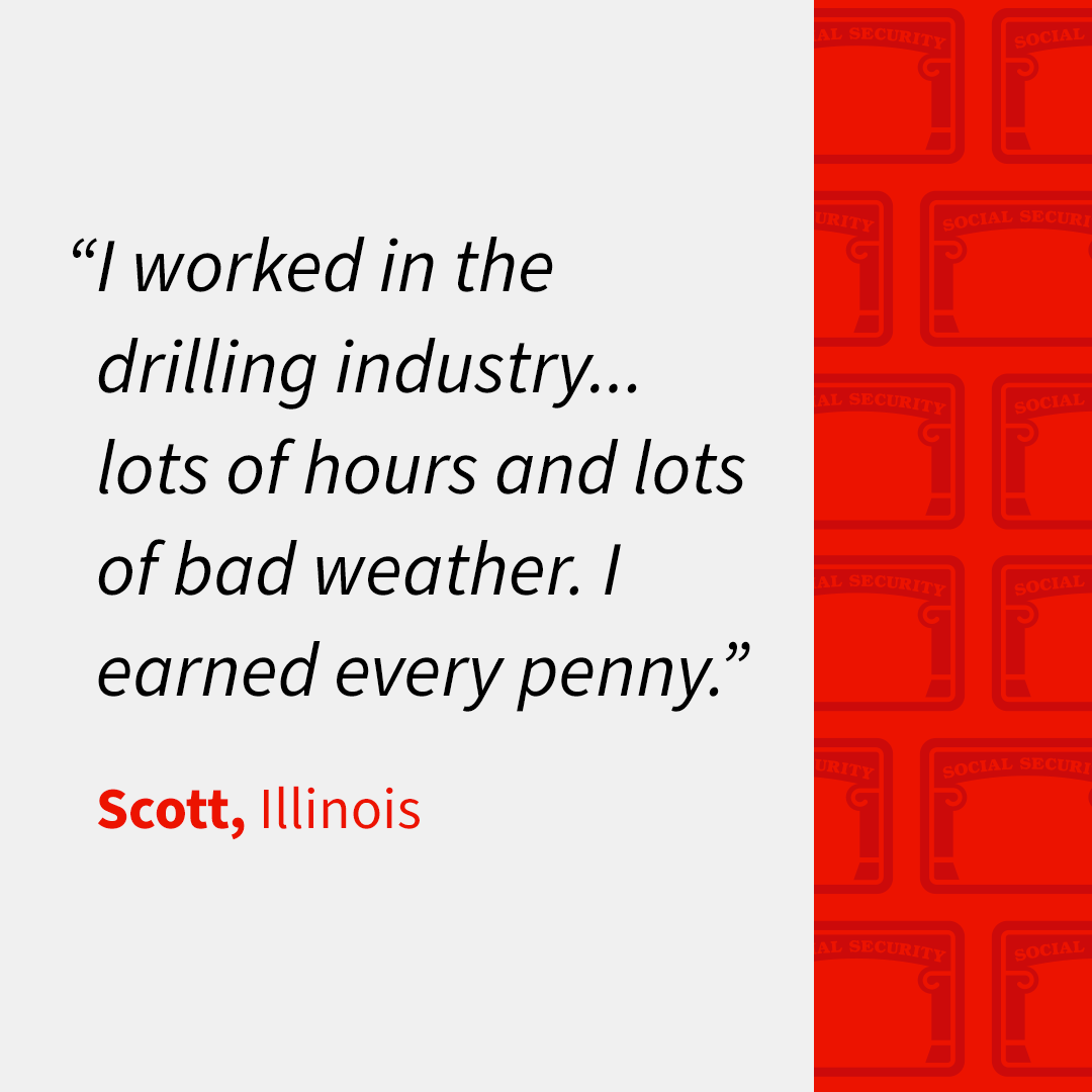 Earned Social Security story from Scott, Illinois
