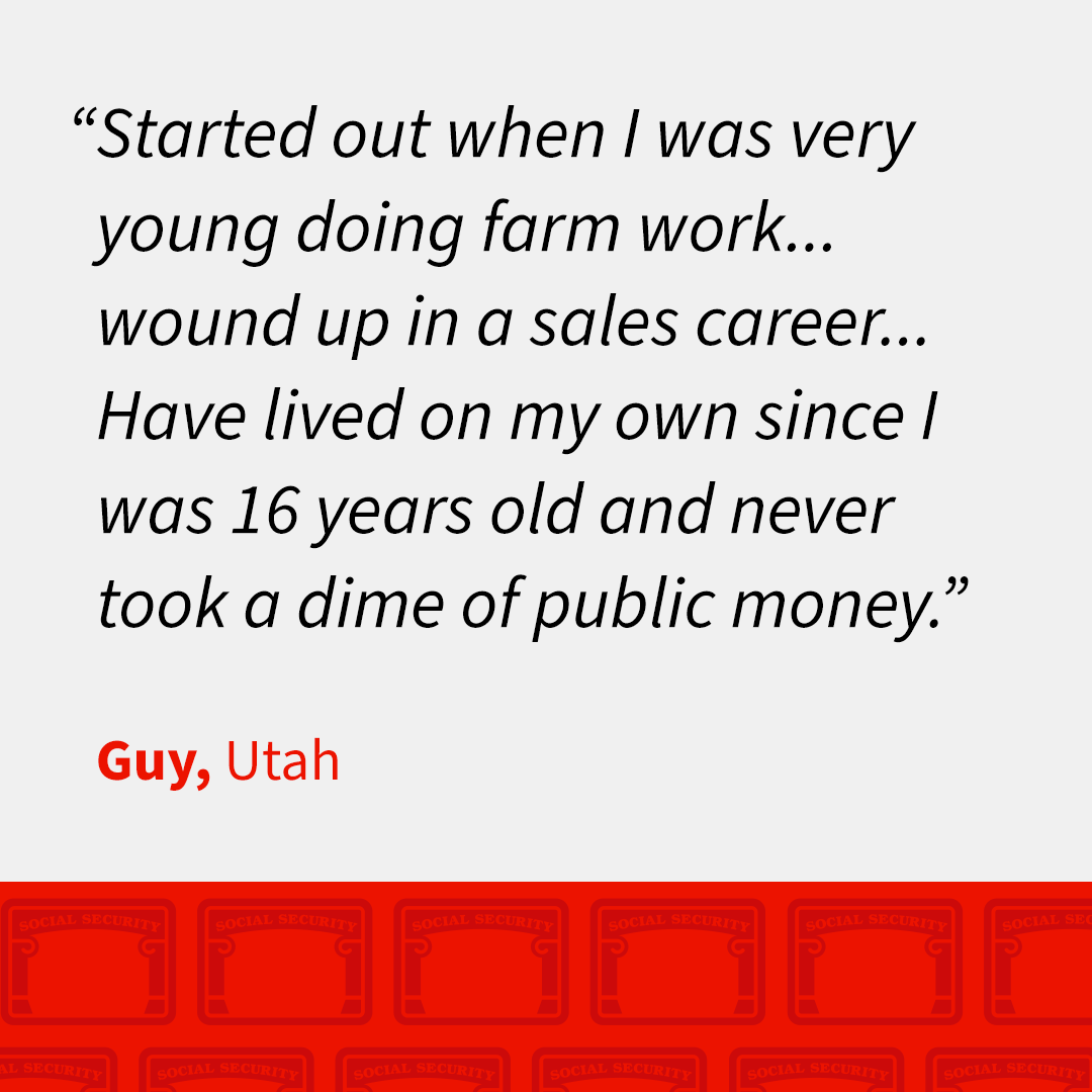 Earned Social Security story from Guy, Utah