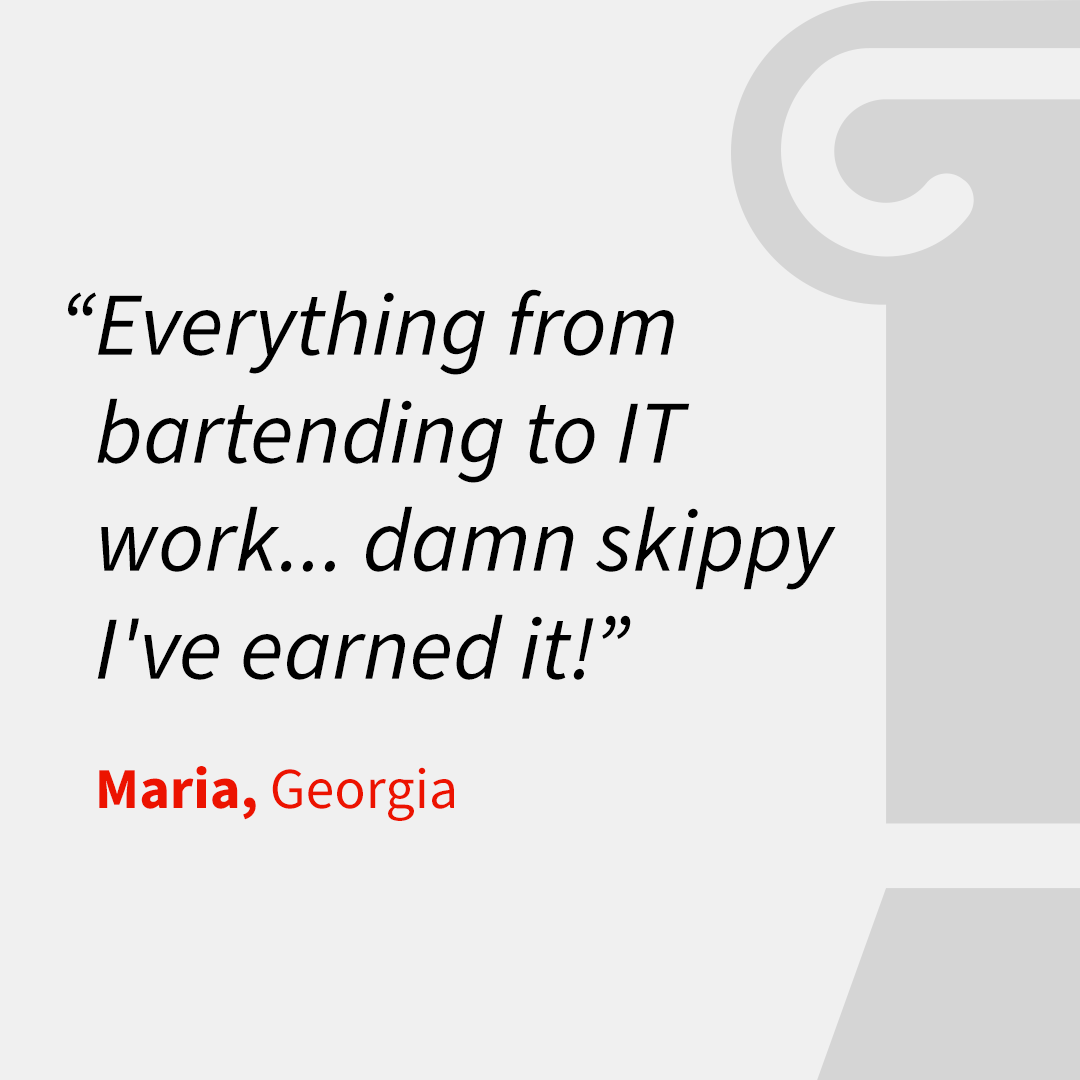 Earned Social Security story from Maria, Georgia